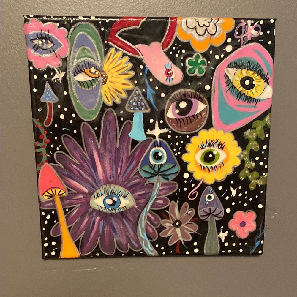 💙Colorful Abstract Eye Art Painting